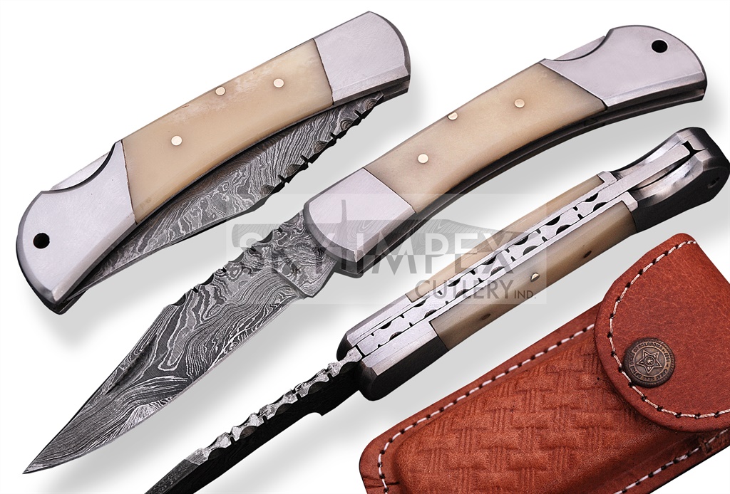 Damascus Folding Knives