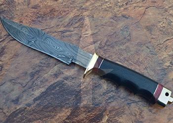 Damascus Bowie Knife