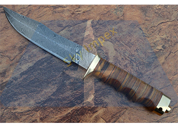 Damascus Bowie Knife