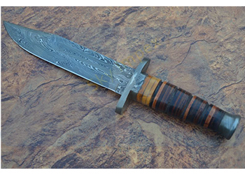 Damascus Bowie Knife