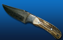 Damascus Hunting Knife