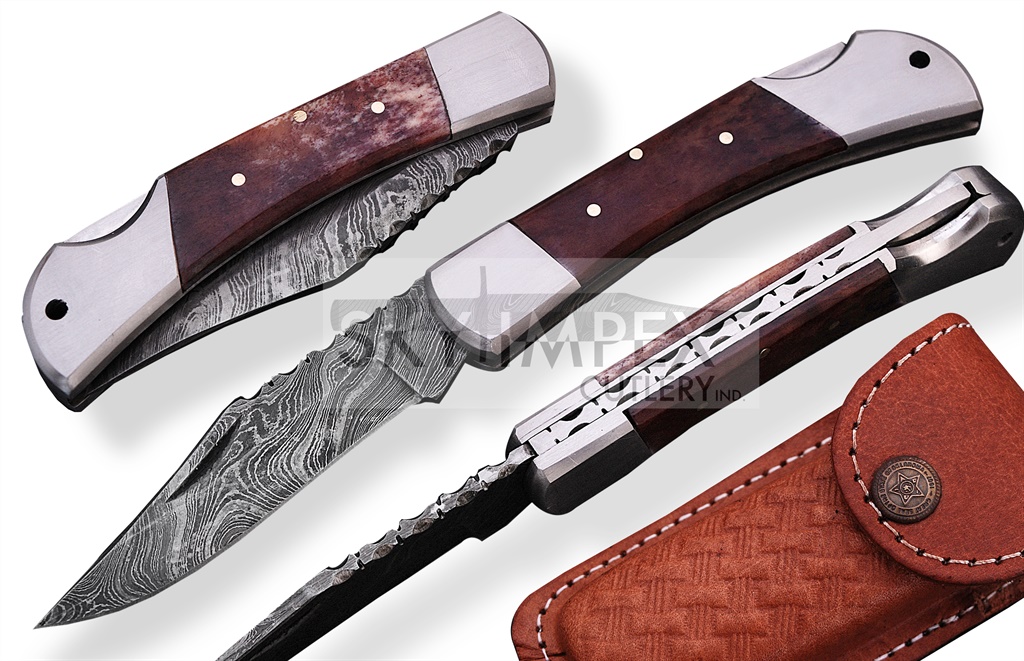 Damascus Folding Knives