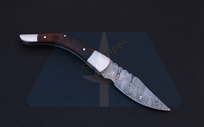 Damascus Folding Knife