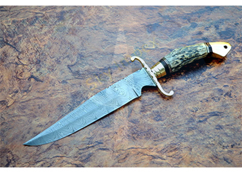 Damascus Bowie Knife