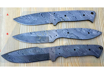 Damascus Blank Blade