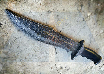 Damascus Bowie Knife