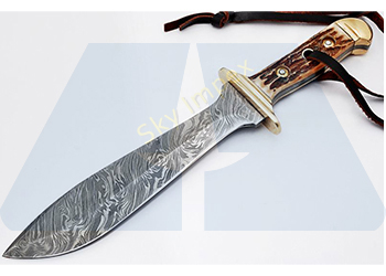 Damascus Bowie Knife