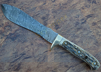 Damascus Bowie Knife