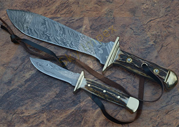 Damascus Bowie Knife