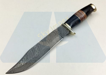 Damascus Bowie Knife