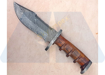 Damascus Bowie Knife