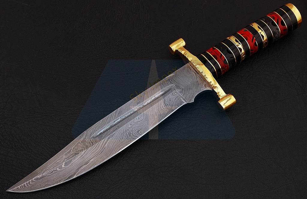 Damascus Bowie knives