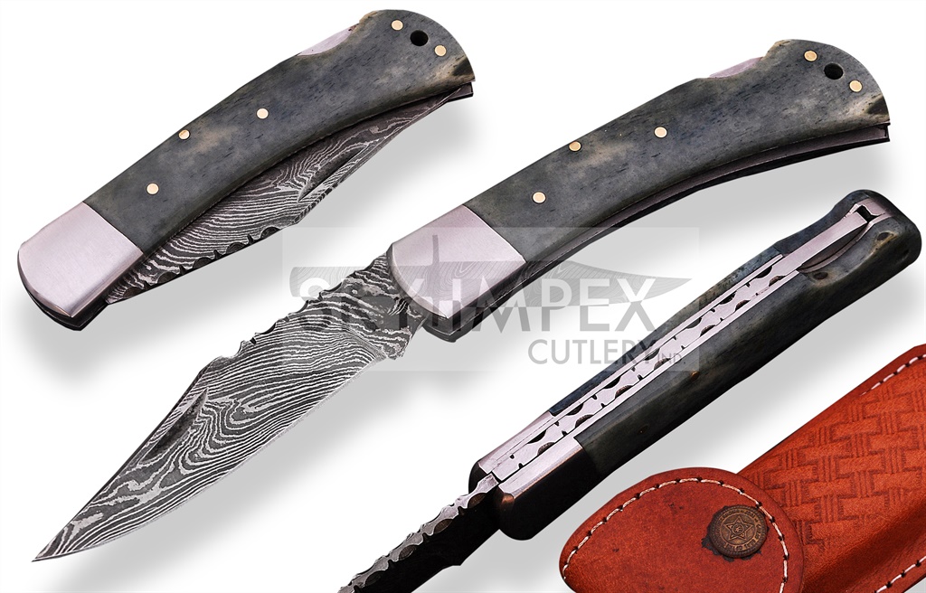 Damascus Folding Knives