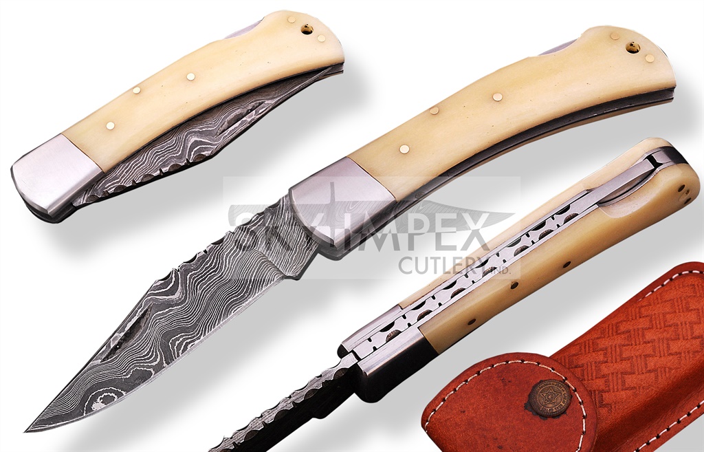 Damascus Folding Knives