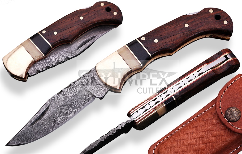 Damascus Folding Knives