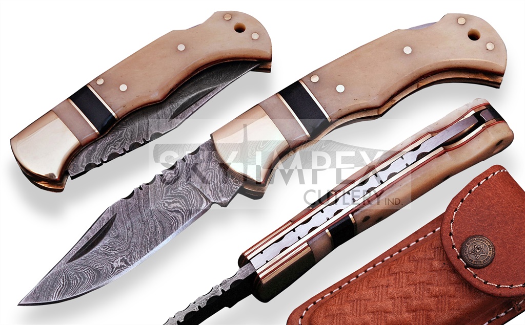 Damascus Folding Knives