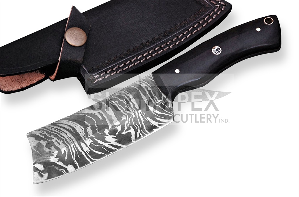 DAMASCUS MINI CLEAVER KNIFE