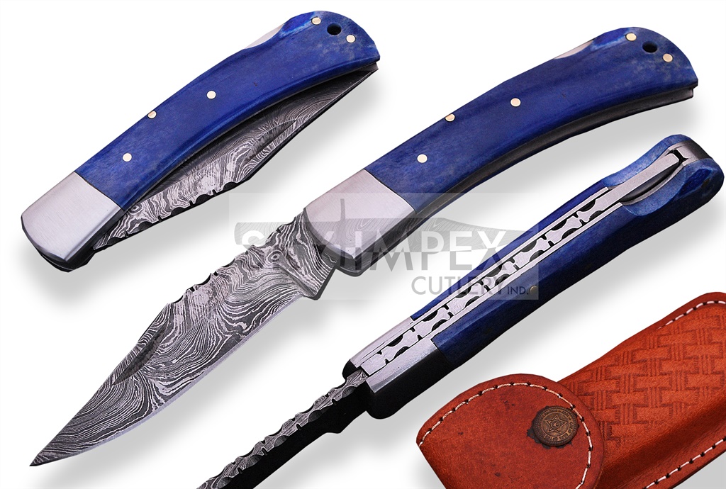 Damascus Folding Knives