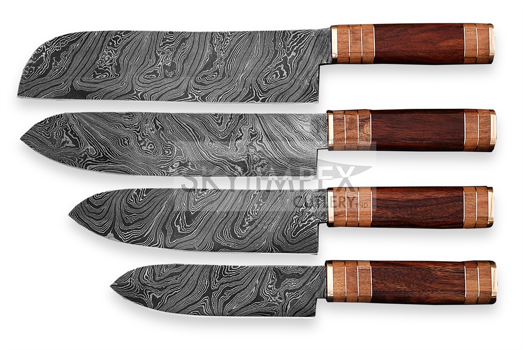 DAMASCUS KITCHEN KNIFE SET (05PCS)