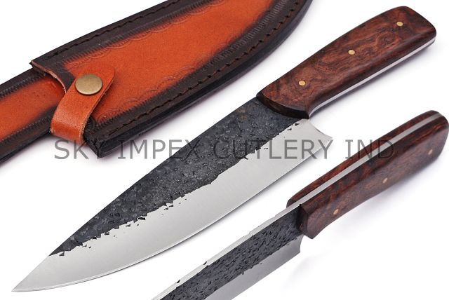 Carbon Steel Serbian Chef Knife