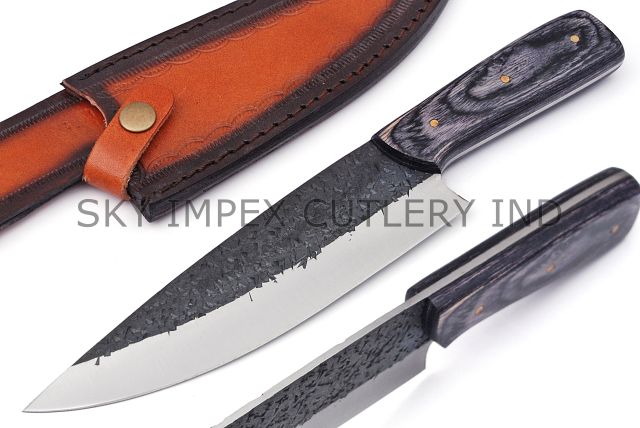 Carbon Steel Serbian Chef Knife