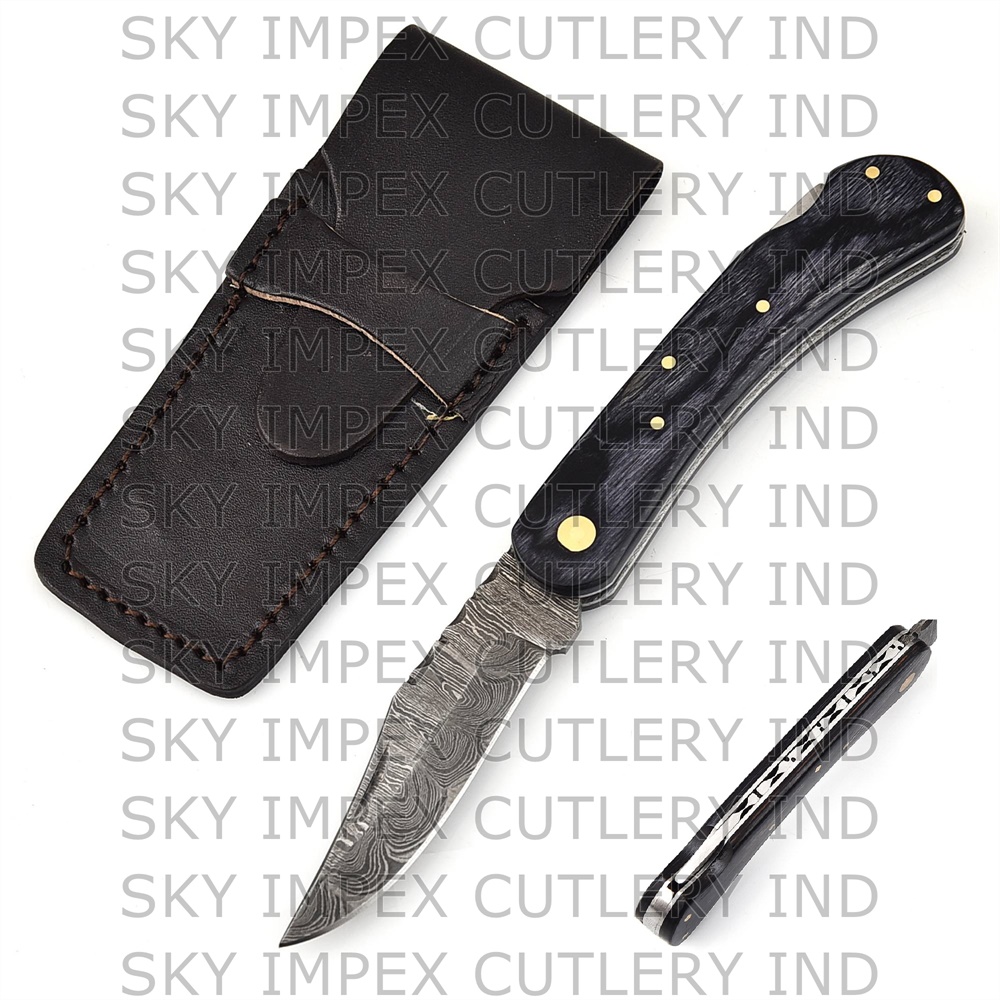 Damascus Steel Pocket Knife