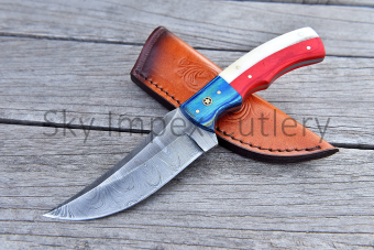 Damascus SKINNER KNIFE