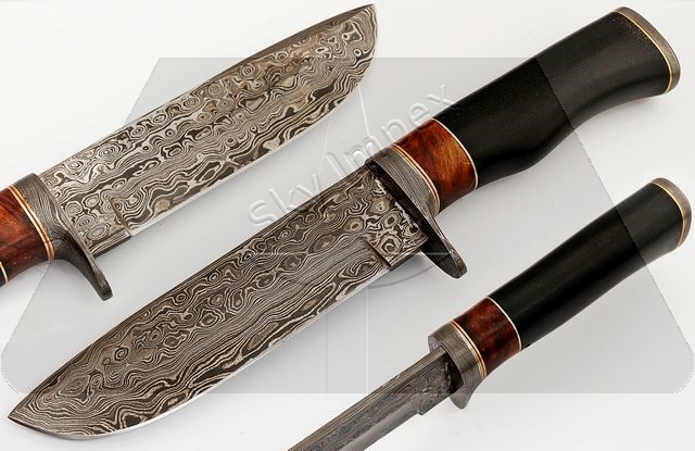 Damascus Bowie knives