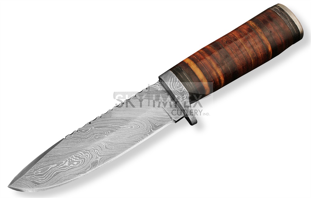 Damascus Bowie Knife