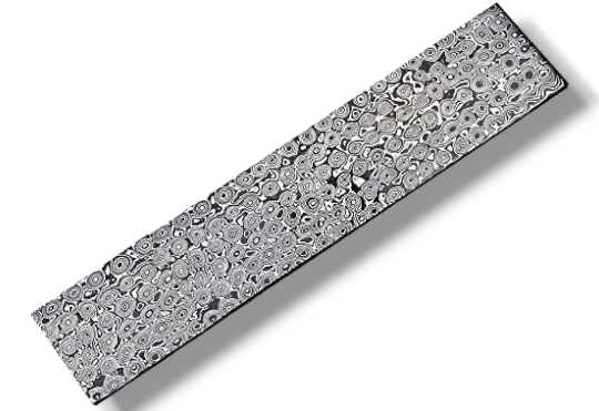 Damascus steel Rain Drop Pattern Billet